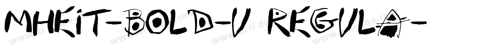 MHeiT-Bold-U regula字体转换